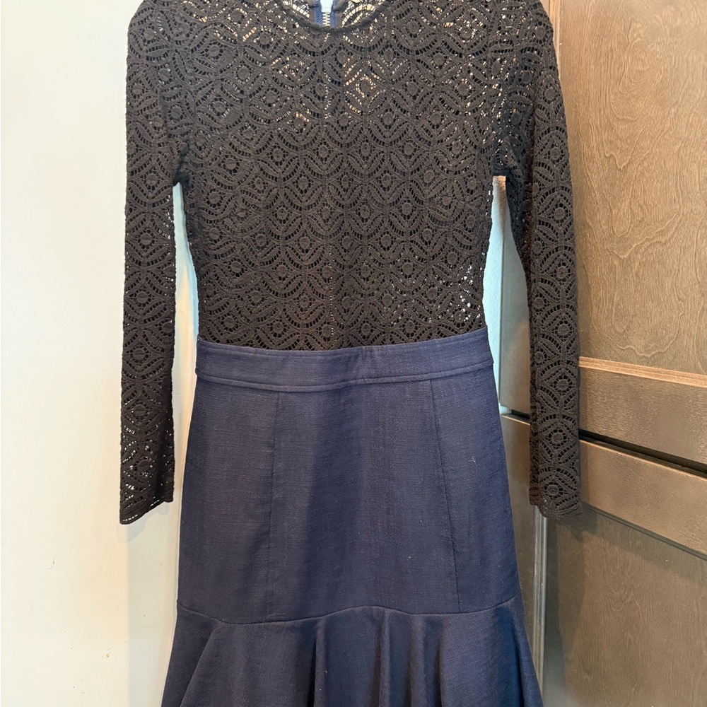 Veronica Beard Black Lace Dress